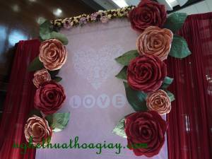 Backdrop hoa giấy 45