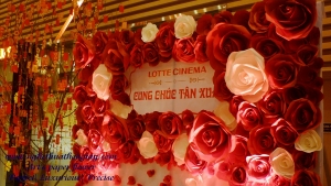 Backdrop hoa giấy 87