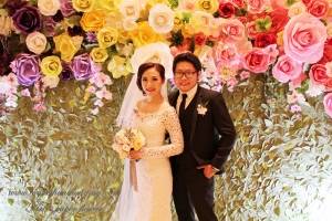 Backdrop trang trí hoa giấy – Mẫu110