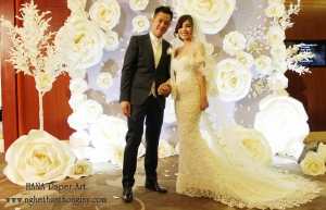 Backdrop hoa giấy 128