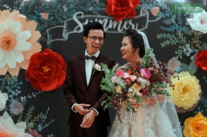 Backdrop hoa giấy 150