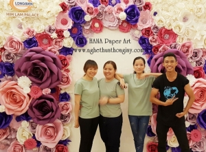 Backdrop hoa giấy 153