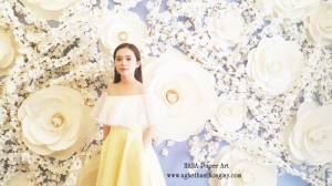 Hoa giấy làm backdrop 173