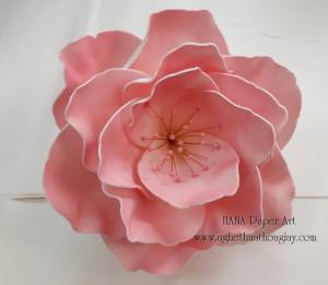 Hoa đào mút hồng 3 lớp 2020